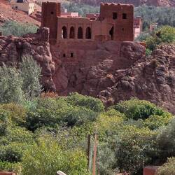 An ancient Kaspah (home to the wealthy arabs) made of stamped clay.