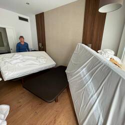 We now do a thorough bedbug check every day, down to the bare mattresses. Helps us sleep better!