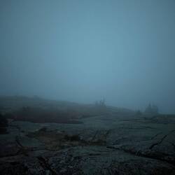 The top of Cadalac Mountain, very foggy