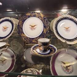 China hand painted by First Lady Caroline