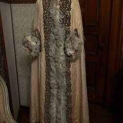 Inaugural cape worn by daughter Mary Harrison