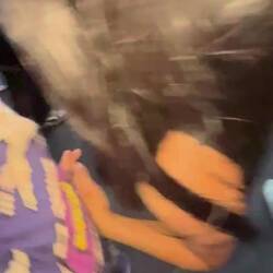 inmitten des Studentenumzugs