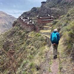 Many areas are perched on the steep mountain