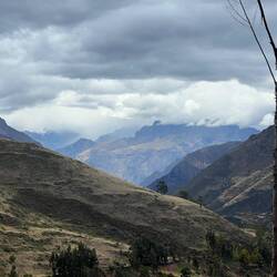 Admiring the mountains and predicting the rain