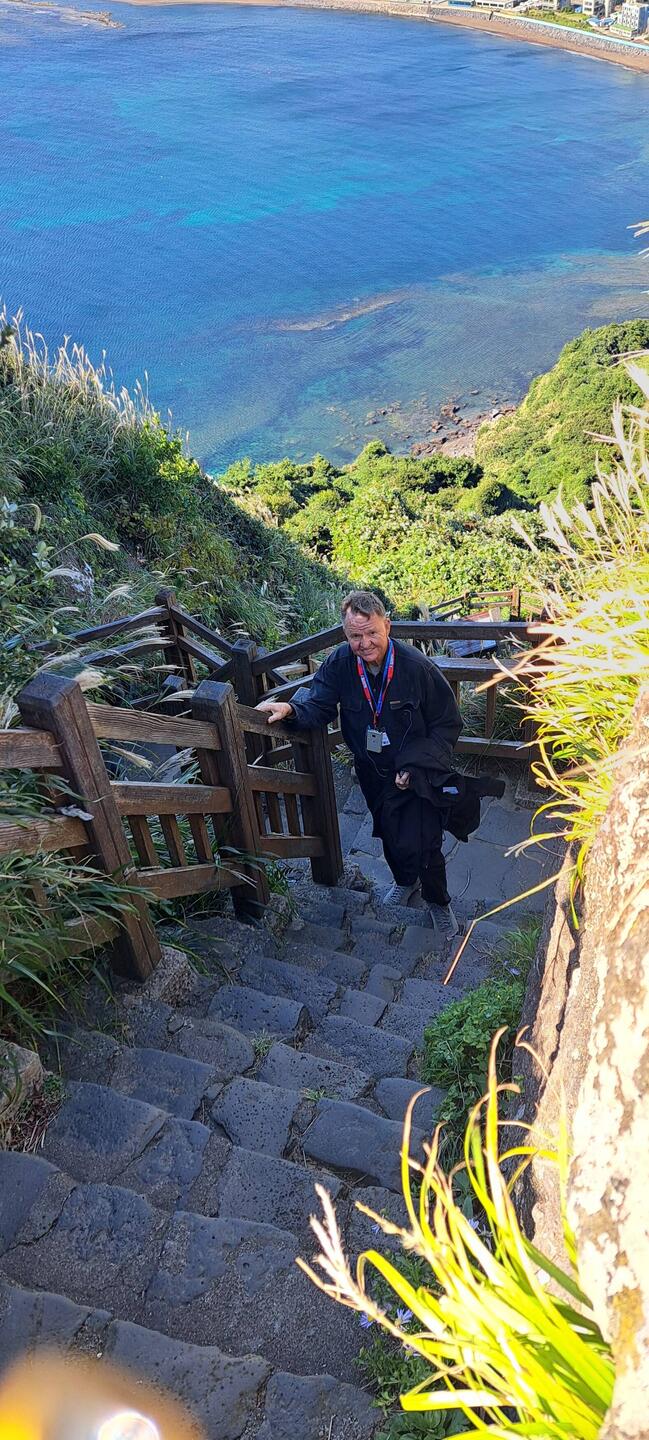 Almost at the top of the peak!