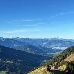 Blick zurück in den Bregenzer Wald