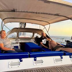 My captains Tania and Maurizio