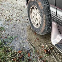 In der Nacht hat es viel geregnet