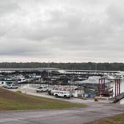 The Midway Marina near Fulton, MS. "45 North" is hidden behind a big Krogan