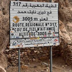 Tizi n Ait Hmed pass 3005 meters