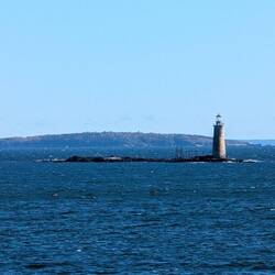Ram Island Ledge Light in Casco Bay.