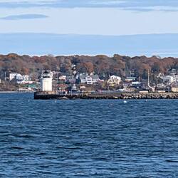 Bug Light seen from Luke's Lobster Shack. Really good lobster rolls.