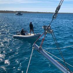 Der Bugsprit muss bds. gelöst werden..