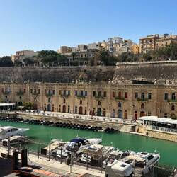 The view of Valletta from our ship