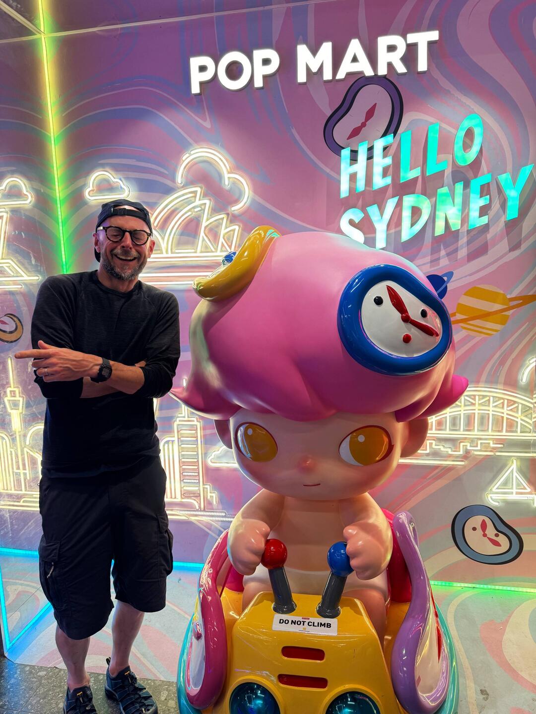 Lilz having a laugh with Dimoo. Pop Mart, a Chinese designer toy company sells their tat in Sydney