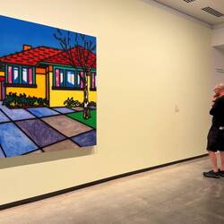 Howard Arkley (1951-1999) a Melbourne artist renowned for vibrant paintings of Australian suburbia