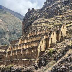 Grain storage areas from close up