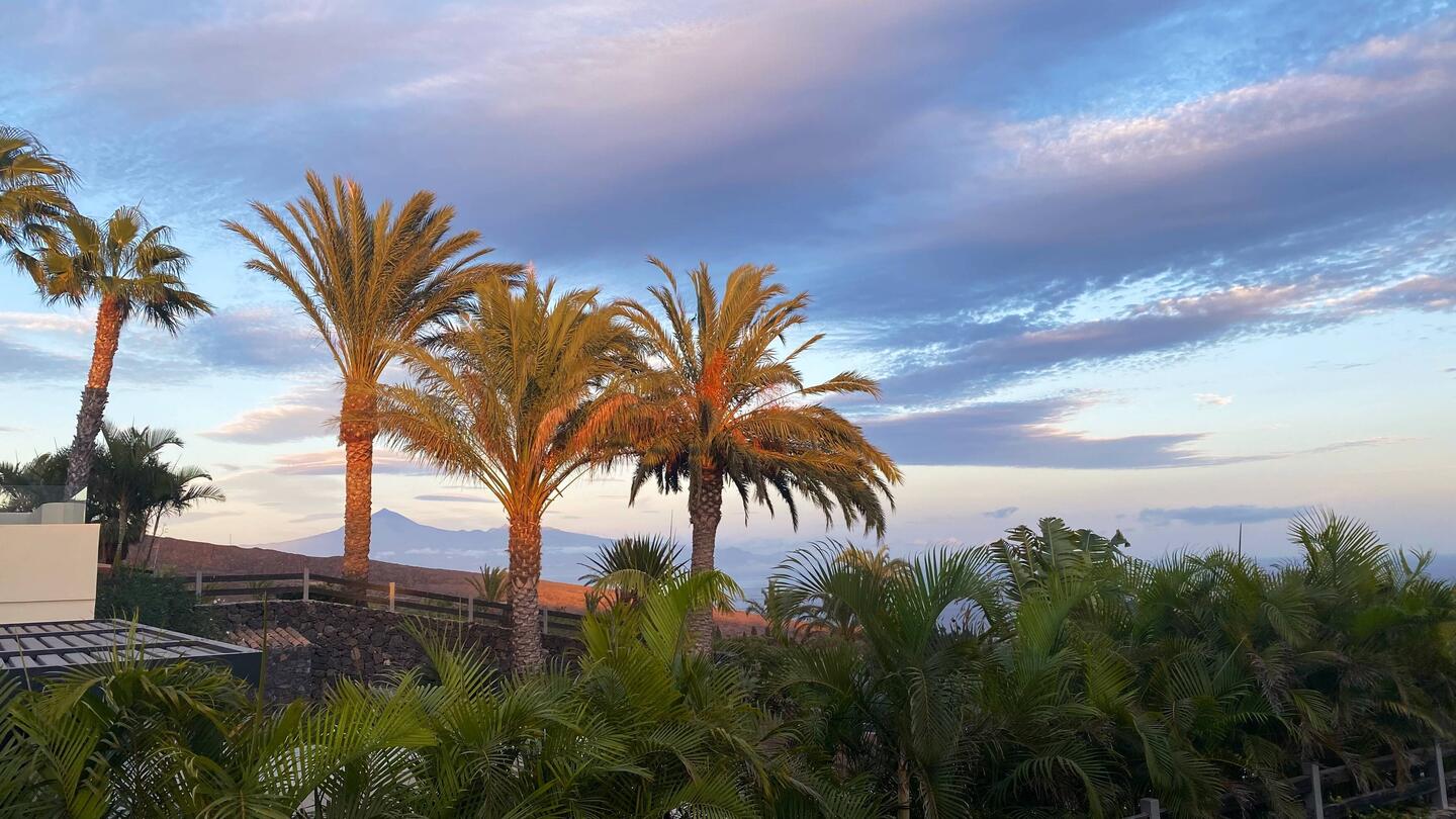 Blick von unserem Haus auf den Teide (Teneriffa)