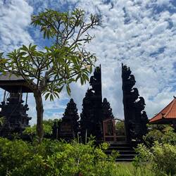 Temple gates - 'candi bentar'. A split gate used as a threshold to the inner temple compound