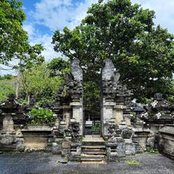 A gate to provide entry to a temple compound
