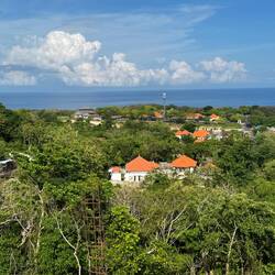 The view from our accommodation