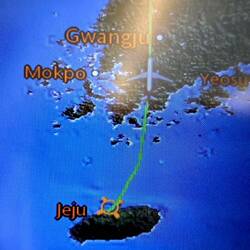 Locational snapshot from the airplane seat.