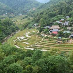 One of many valley villages