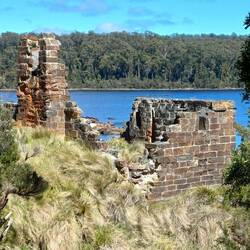 Sarah island convict settlement.