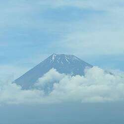 Mount Fuji from our bullet train