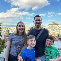 Overlooking Lycabettus Hill