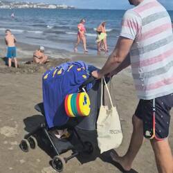 da versuchen wir es noch am Strand mit Einschlafen