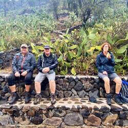 Erschöpft vom Abstieg