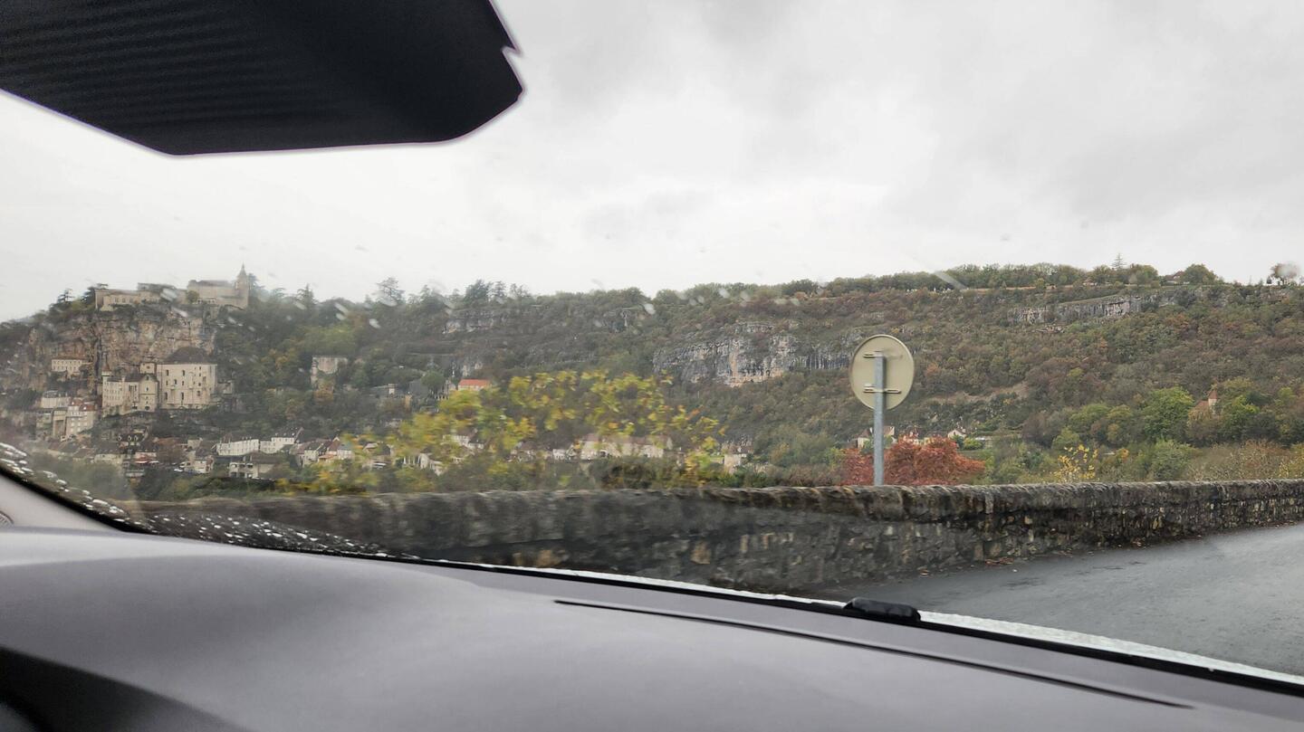 First glimpse from the car