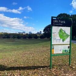 Blick vom Park in Richtung Downtown