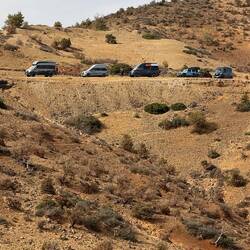 Nicht leicht, die 15 Fahrzeuge zusammen zu halten
