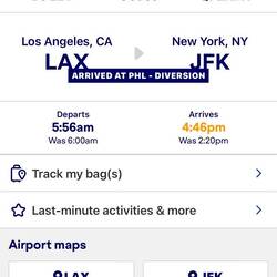 Arrived in Phili at 6pm