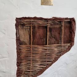 Stirling cottage internal walls. Made from wattle and dar