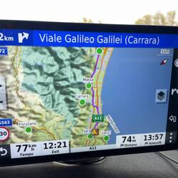 Endlich das Meer, wenn auch nur auf der Navi