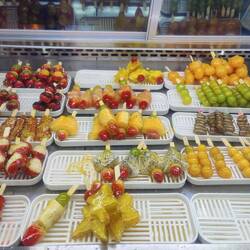 Kandiertes Obst zum Nachtisch