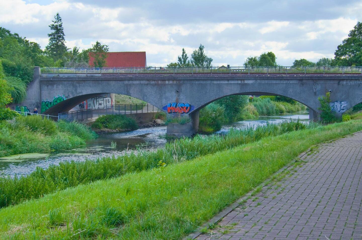 Entlang der Bode in Staßfurt
