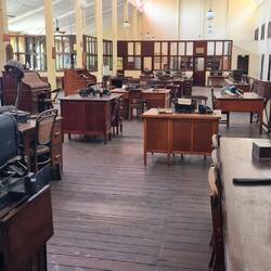 Großraumbüro aus dem 19. Jahrhundert