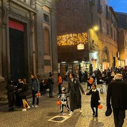 Halloween in Viterbo's old city