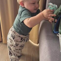 unser höfliches Kind sagt schon Danke 😊