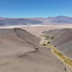 Unten im Tal befindet sich Antofalla.