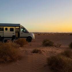 Traumhafte Stimmung bei untergehender Sonne