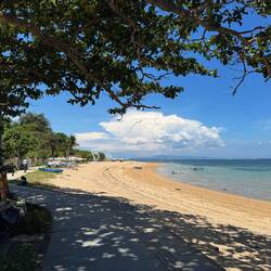 Sanur beach.