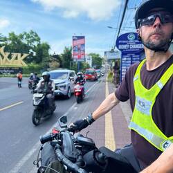 Easing out into the traffic