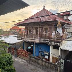 View of side street from our homestay in Sanur