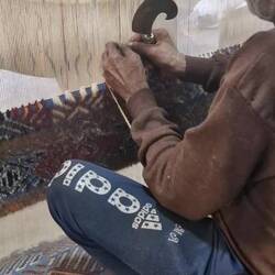 Incredible carpet making by hand
