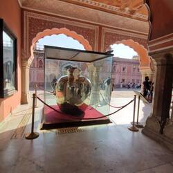 The giant solid silver containers like those gifted to Buckingham Palace